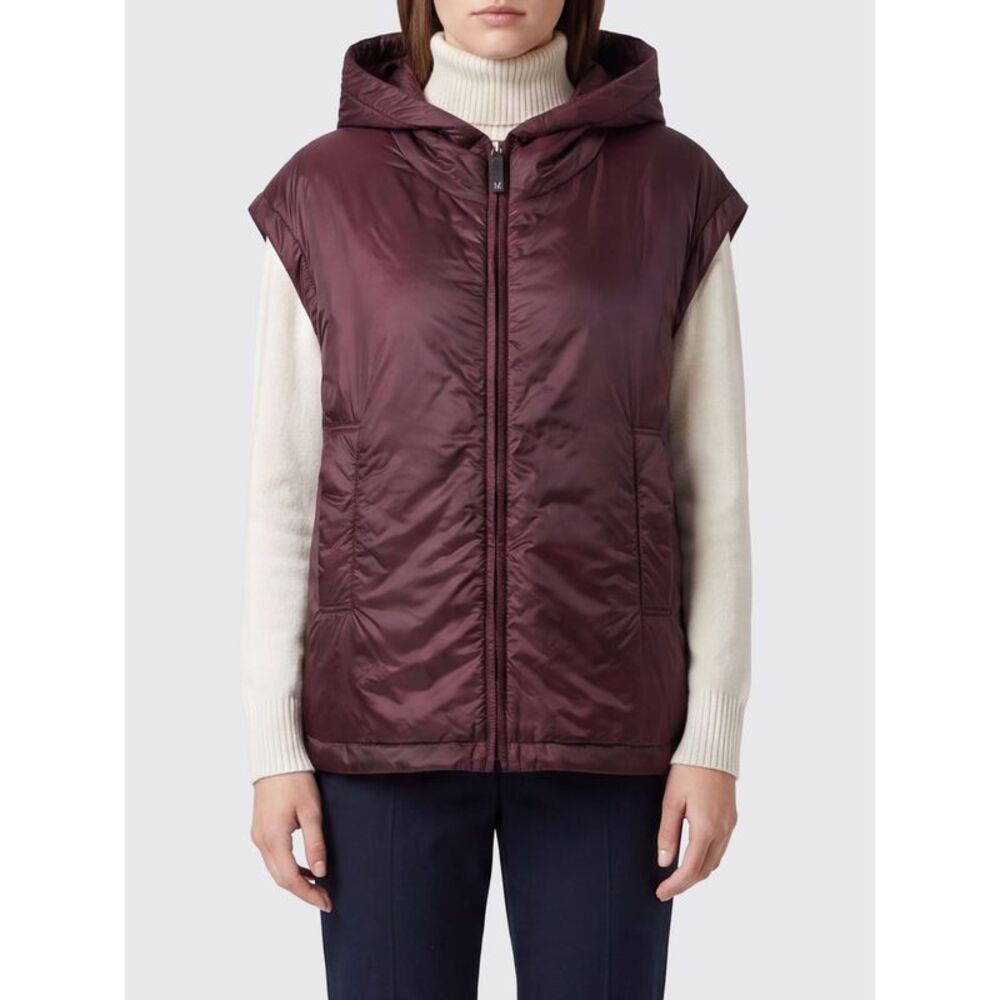 Max Mara The Cube Waterproof Hooded Nylon Padded Gilet With Slit Pockets